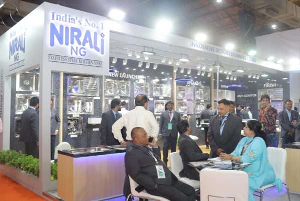 Exhibition stall design reflecting company brand values