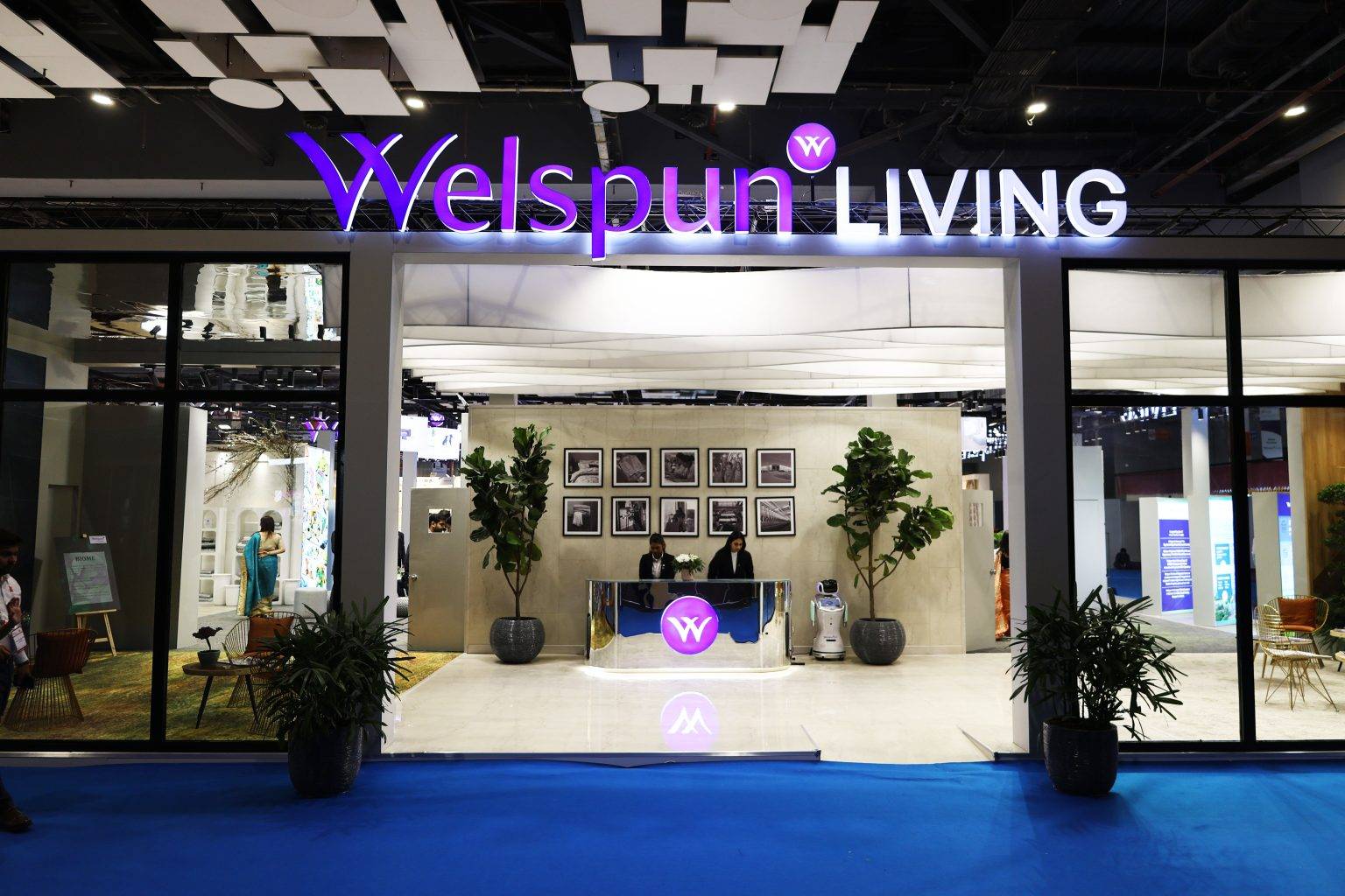 Welspun Living exhibition stall designed and built by Vasant Creative