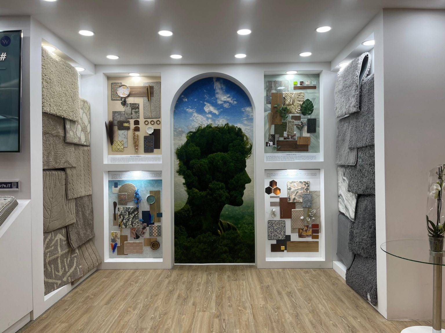 Welspun Living exhibition space at Heimtextil Frankfurt, Germany — home textiles booth by Vasant Creative