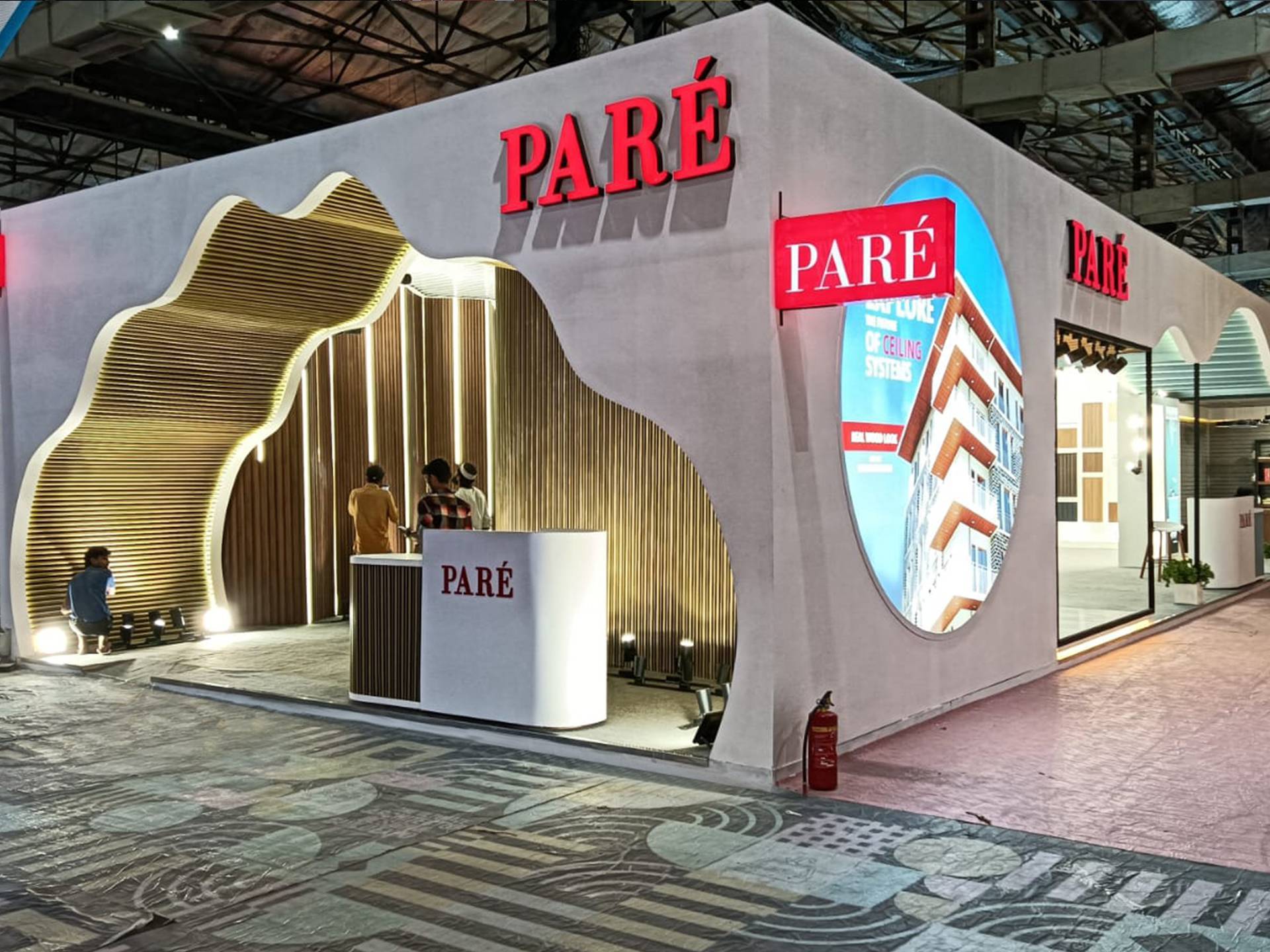 PARÉ Innovations exhibition booth at ACETECH, Mumbai — designed and built by Vasant Creative